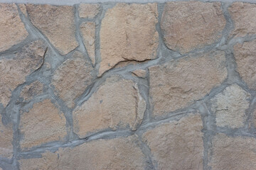 abstract texture of old stone wall of street house