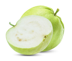 fresh Guava fruit isolated on white background