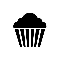 Muffin icon, logo isolated on white background