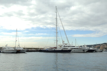 boat, sea, yacht, water, sailboat, sail, sailing, sky, ship, blue, summer, marina, ocean, harbor, boats, travel, port, bay, vessel, vacation, mast, coast, tourism, wind, boating