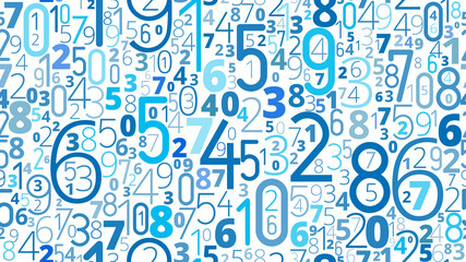 Numbers vector background - 393121050