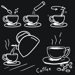 How to make coffee, both instant and self-brew