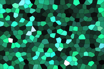 Abstract Dark Green & Black Shades Modern Mosaic Tiles Material Texture Background
