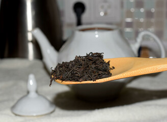 tea with spoon