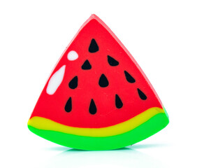 eraser fruit toys isolated on white background