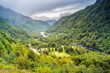 Fototapeta premium Carretera Austral landscape at Patagonia - Chile.