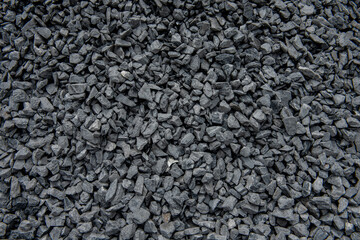 Pastel color of granite gravel texture background. Gravel stone for road and building construction.