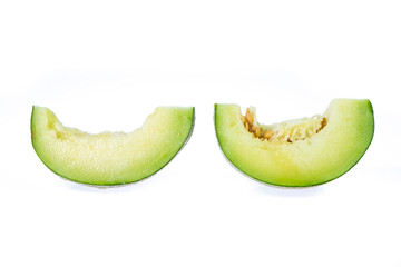 isolated of cantaloupe melon