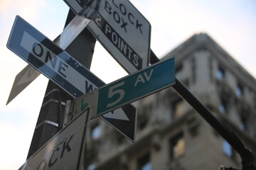 Fototapeta premium 5 avenue in the new york