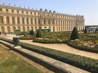 Obraz premium Palace Of Versailles, Apollo fountain, Versailles gardens, near Paris, France