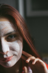 portrait of a woman in mask