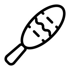 
An icon of mexican rattle, filled vector 
