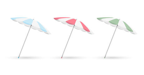 Fototapeta premium beach umbrella isolated on white vector design EPS10.