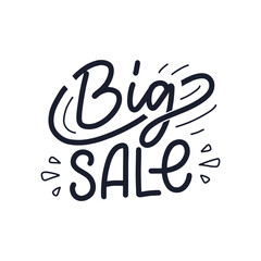 Black friday lettering in modern calligraphy style. Slogan for promotion template and sale banner. Vector