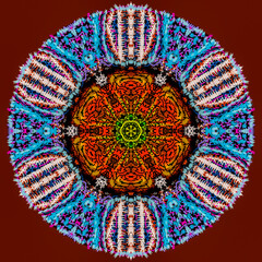 abstract simmetrical background with ornament