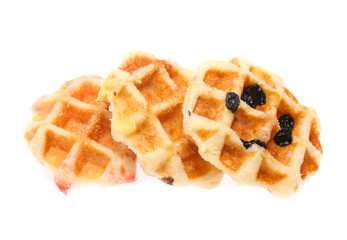 waffles isolated on white background