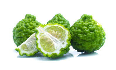 Fototapeta premium Bergamot fruit isolated on white background
