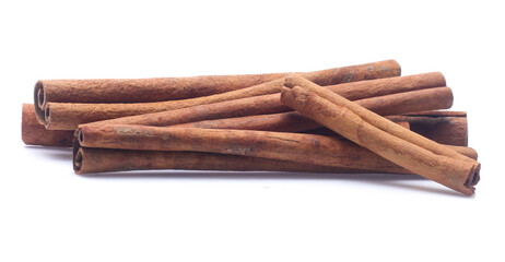 cinnamon isolated on white background