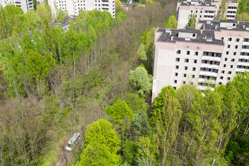 Pripyat city in Chernobyl