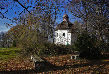 Josefskapelle auf dem Eichberg bei Geislingen-Erlaheim, Baden-Württemberg, Deutschland