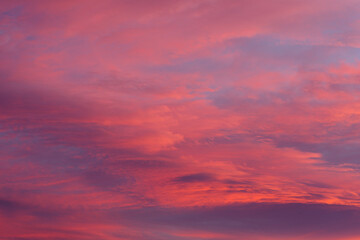 Morning dawn cloudscape in Southern California.