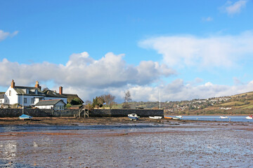 Shaldon by the River Teign, Devon, at low tide