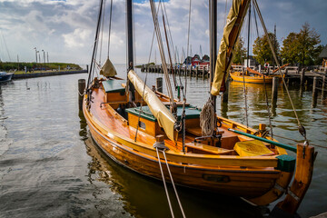 Fototapeta na wymiar Old boats in Ahrenshoop, Mecklenburg-Western Pomerania, Germany
