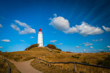 Lighthouse Thornbush at the island of Hiddensee, German Baltic Sea