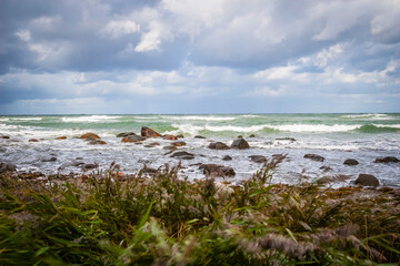 Stormy weather at Cape Arkona, island of Rügen, Germany
