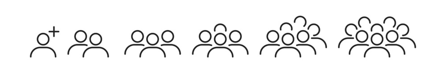 people icon or logo sign symbol vector illustration. People group isolated on a white background. EPS 10
