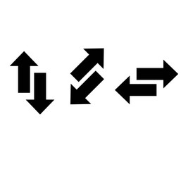 Arrow Icon set in trendy flat style isolated on grey background. Arrow symbol for your web site design, logo, app, UI. Vector illustration, EPS10.