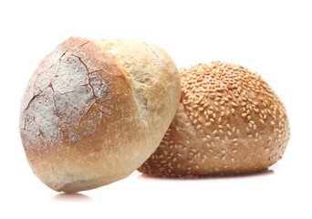 breads isolated on a white background