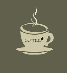 cup of coffee with steam