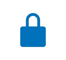Lock Icon in trendy flat style isolated on grey background. Security symbol for your web site design, logo, app, UI. Vector illustration, EPS10.