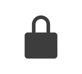 Lock Icon in trendy flat style isolated on grey background. Security symbol for your web site design, logo, app, UI. Vector illustration, EPS10.