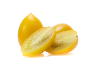 cherry tomatoes on white background
