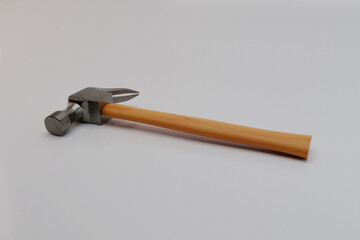 Hammer isolated on white background; 3d illustration