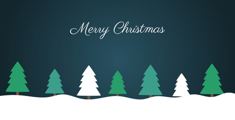 Christmas night winter greeting card.