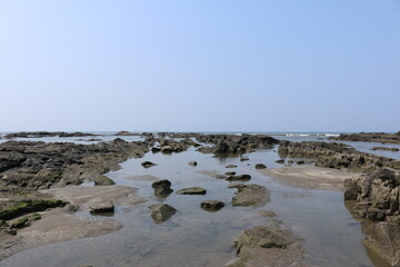 Fototapeta na wymiar rocks near the sea India