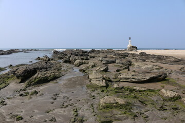 Morjim Goa cross on the beach