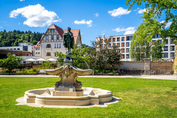 Obraz premium Stadtgarten, Schwaebisch Gmuend, Baden-Württemberg, Deutschland 