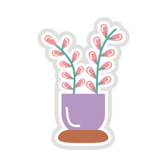 shouseplant sticker flat style icon