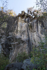rock climbing on the rock