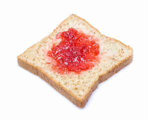 sliced bread isolated on white background