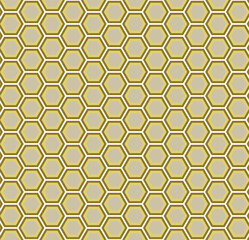 brown and yellow abstract geometric seamless pattern honeycomb
