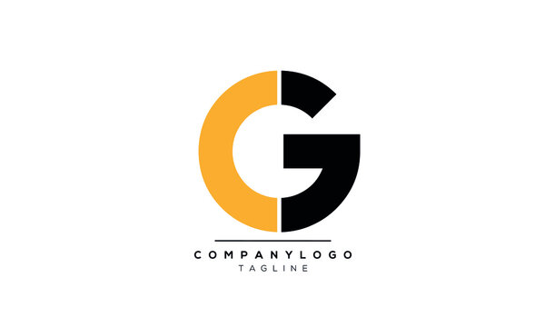 Alphabet letters Initials Monogram logo CG or GC