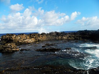 rocks and sea