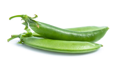 green Pea vegetable isolated on white background