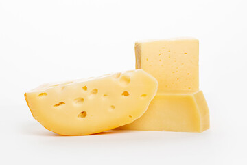 Set of different types of cheese