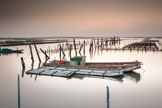 Sampans in the Lagoon